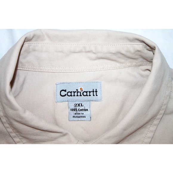 Carhartt Mens Short Sleeve Button Front Pearl Snap - Picture 5 of 5